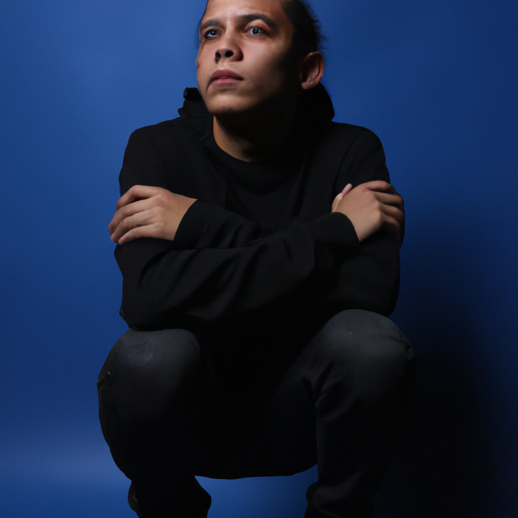 Retrato en estudio con luz suave y fondo neutro, estilo minimalista